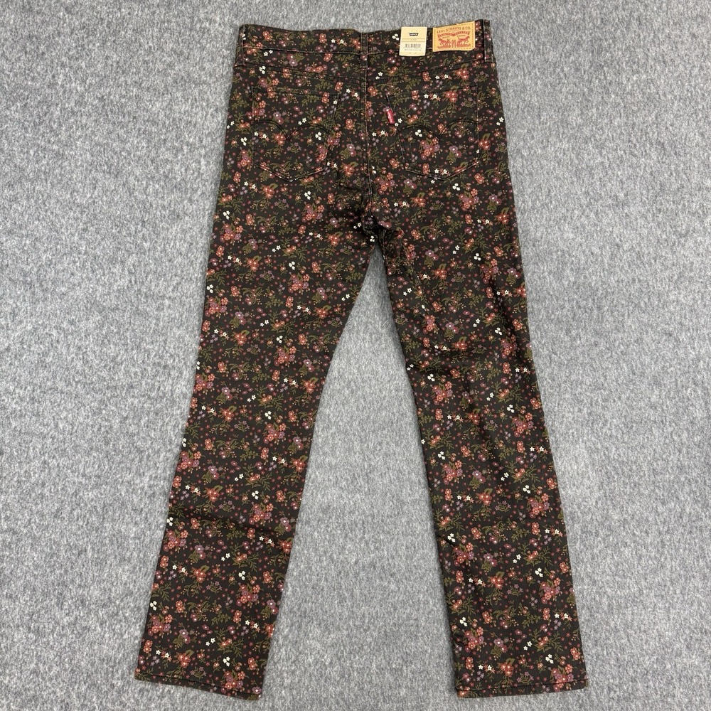Levi's 314 Shaping Straight Floral Jeans Women's 31x30 Mid‎ Rise NWT HyperSoft - Picture 10 of 15